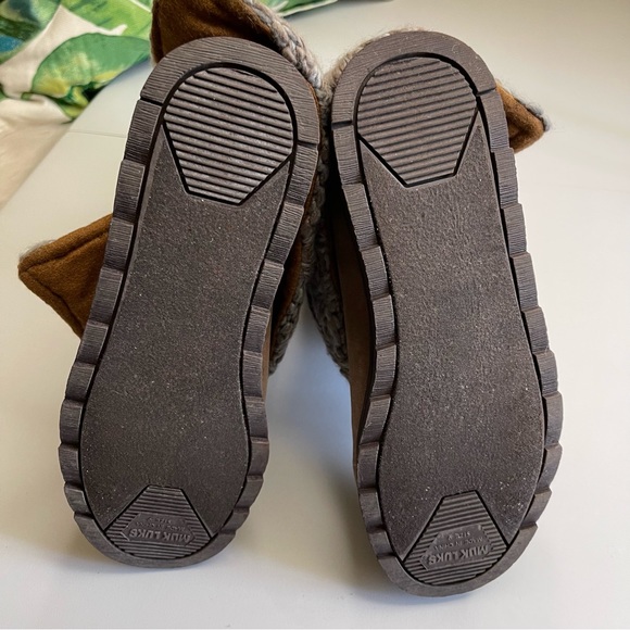 ✨NEW Muk Luks | 3 in 1 Taupe Nikki Belt Wrapped Mid Calf Water Resistant Boots - Picture 10 of 16